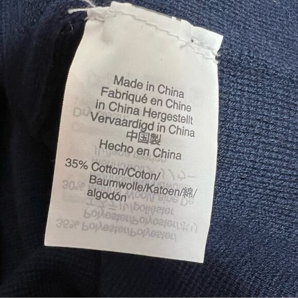 J. Crew 365 Juliette collarless sweater blazer navy Sz L - Picture 7 of 9